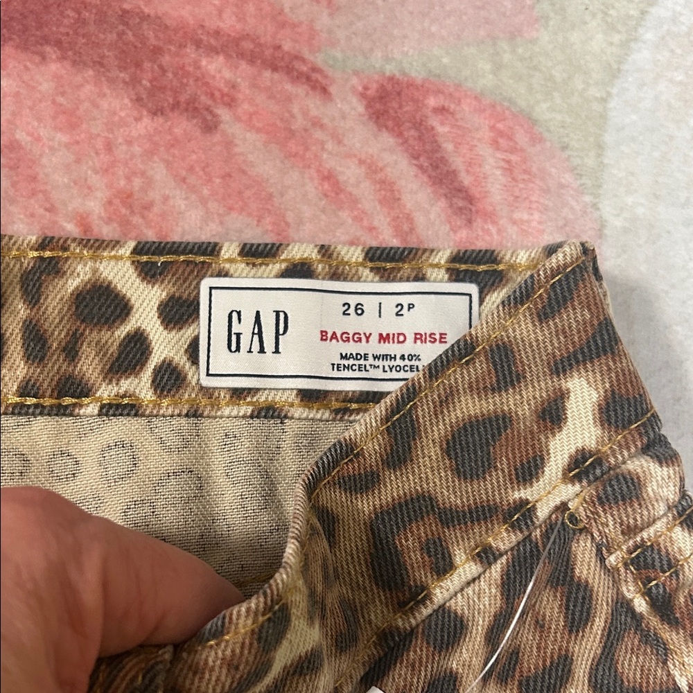 GAP Leopard Print Pants - Brown - Picture 2 of 3